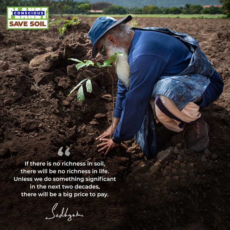 土壌を守ろう 私たちの体そのもの Save Soil